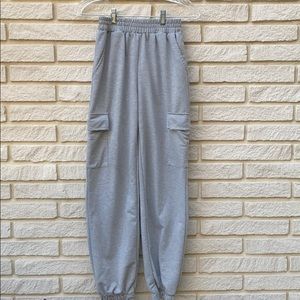 Grey sweatpants